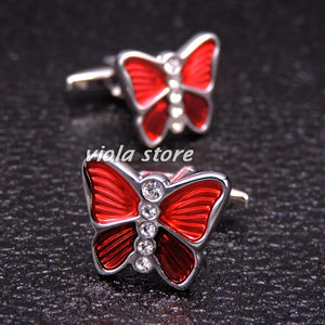 Stainless Animals Cufflinks Dog Shark Bee Men Jewelry Business Wedding