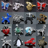 Stainless Animals Cufflinks Dog Shark Bee Men Jewelry Business Wedding