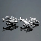 Stainless Animals Cufflinks Dog Shark Bee Men Jewelry Business Wedding