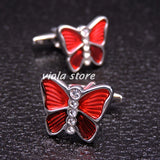 Stainless Animals Cufflinks Dog Shark Bee Men Jewelry Business Wedding