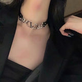Chic Dark Style Necklace Women Fine Neck Chain Choker Collar
