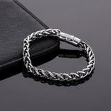 Ancient Buddha Bracelet Pop Punk Rock Style Chain Link Bangle