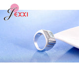 925 Silver Wide Band Rings for Wedding Bride