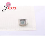 925 Silver Wide Band Rings for Wedding Bride