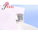 925 Silver Wide Band Rings for Wedding Bride