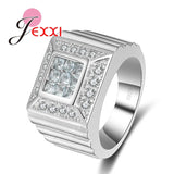 925 Silver Wide Band Rings for Wedding Bride