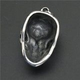 Flower Skull Pendant Stainless Steel Biker Skull Pendant