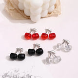 Red Cherry Pendant for DIY Earrings Necklace