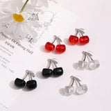 Red Cherry Pendant for DIY Earrings Necklace