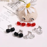 Red Cherry Pendant for DIY Earrings Necklace