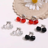 Red Cherry Pendant for DIY Earrings Necklace