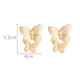 Butterfly Stud Earrings European Statement Earrings Top