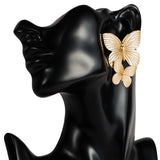 Butterfly Stud Earrings European Statement Earrings Top