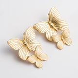 Butterfly Stud Earrings European Statement Earrings Top