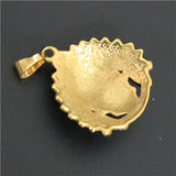 Golden Biker Pendant Live To Ride Skull Pendant