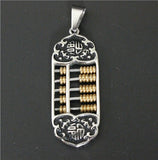 Gold Lucky Money Pendant for Men