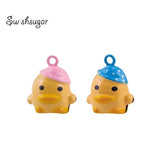 Duck Cartoon Animal Bell Charms for Pets Holiday Decoration