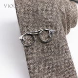 Copper Stainless Metal Clip Glasses Pen Key Guitar Tie Bar Necktie Holder Gift