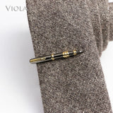 Copper Stainless Metal Clip Glasses Pen Key Guitar Tie Bar Necktie Holder Gift