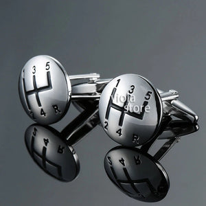 Compass Cufflinks Smile Face Football Bottle Cap Funny Men Jewelry