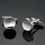 Compass Cufflinks Smile Face Football Bottle Cap Funny Men Jewelry