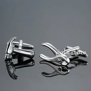 Stainless Steel Camera Cufflinks Horse Funny Cuffs for Men