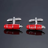 Stainless Steel Camera Cufflinks Horse Funny Cuffs for Men