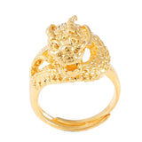 Men Head Dragon Ring Brass Animal African Party Wedding Ring Jewelry
