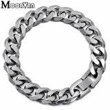 Men's Stainless Steel Bracelet Custom Length Women's Punk Rock Party Jewelry