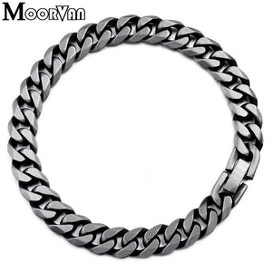 Men's Stainless Steel Bracelet Custom Length Women's Punk Rock Party Jewelry