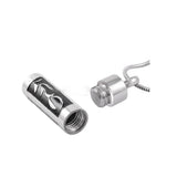 Men's Cylinder Pendant Cremation Urn Necklace Ashes Keepsake Memorial Jewelry