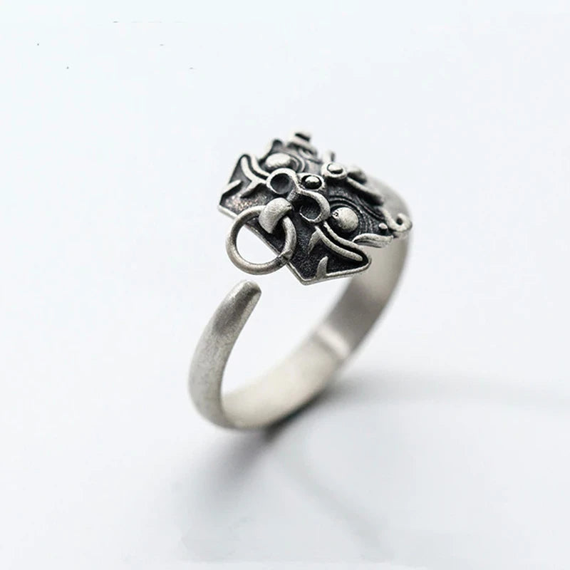 Vintage Open Rings for Women Men Party Biker Jewelry Engagement Wedding