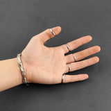 Skull Hand Bracelet Biker Fingerless Bracelet Unisex
