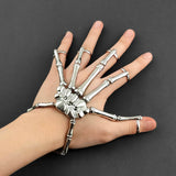 Skull Hand Bracelet Biker Fingerless Bracelet Unisex