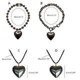 Heart Pendant Chunky Chain Necklace Hip-Hop Choker Gift