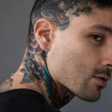 Punk Wolf Head Hoop Earrings for Men, Rock Animal Small Hoops
