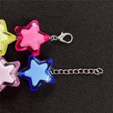 Rainbow Star Acrylic Charms Choker Necklace For Women Girl