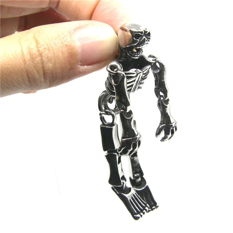 Skull Zombie Pendant Stainless Steel Mens Pendant