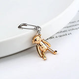 Small Bear Earrings, 925 Silver Pins, Cute Design