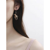 Small Bear Earrings, 925 Silver Pins, Cute Design