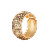 Geometric Tibet Totem Bracelets Round Metal Cuff Bangles Women Jewelry