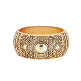 Geometric Tibet Totem Bracelets Round Metal Cuff Bangles Women Jewelry