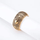 Geometric Tibet Totem Bracelets Round Metal Cuff Bangles Women Jewelry
