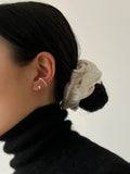 S925 Sterling Silver Ear Clip Wind Irregular Line No Piercing Women's Earrings