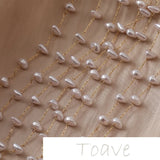 Copper 14K Resin Highlight Pearl Chain DIY Earrings Necklace