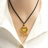 Chinese Style Ruyi Lock Necklace Women's Bell Pendant