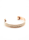 Embroidered Copper Bracelet