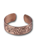 Embroidered Copper Bracelet