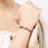 Copper Magnetic Bracelet 99.9% Pure Crystal Jewelry Gift