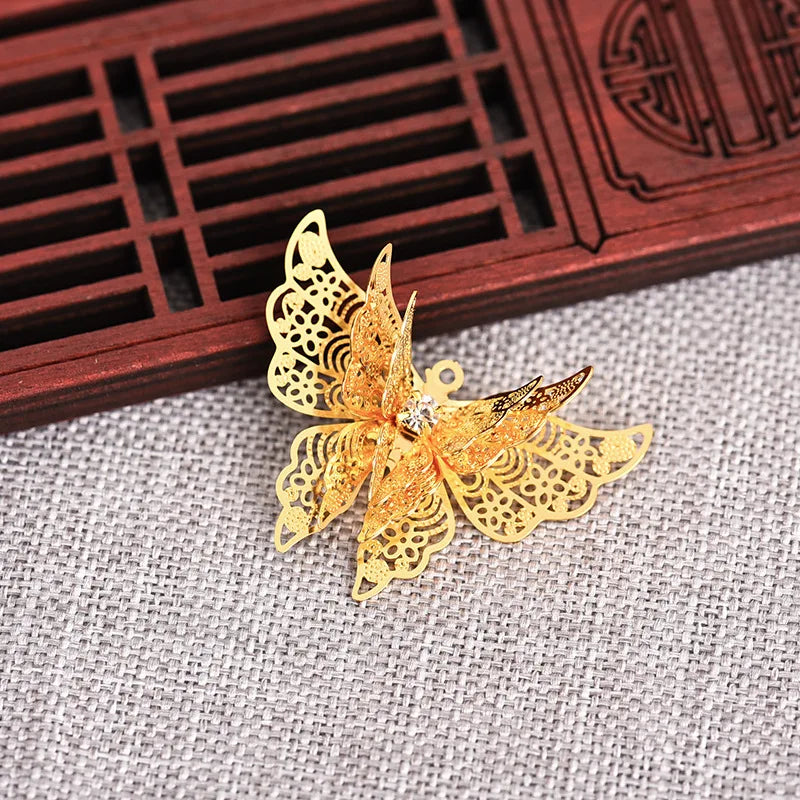 Copper Butterfly Computer 10pcs/lot DIY Jewelry Making Findings
